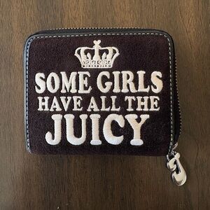 Juicy Couture Black and White Zip Wallet